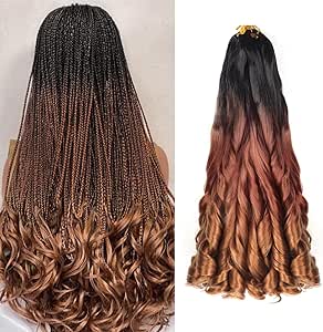 French Curl Braiding Hair 8 Pack crochet braids hair extensions 14 inch French Curly Braiding hair Loose Wavy expression hair extension braiding Pre Stretched Braiding Hair