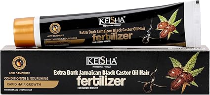 Keisha Extra Dark Jamaican Black Castor Oil Hair Fertilizer Cream 70ml for rapid hair growth
