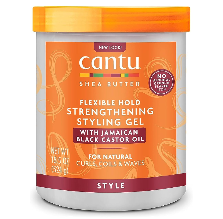 Cantu Strengthening Styling Gel with Jamaican Black Castor Oil 524g