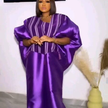 Purple Mikado with Aso Oke