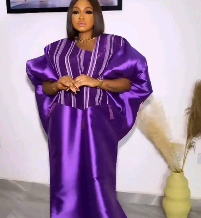 Purple Mikado with Aso Oke