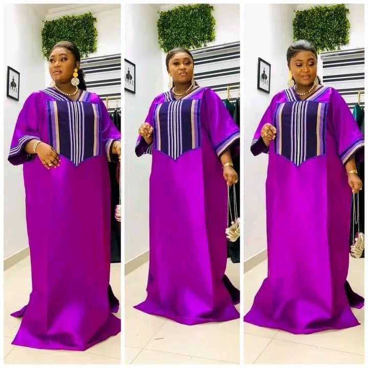 Purple Mikado with Aso Oke
