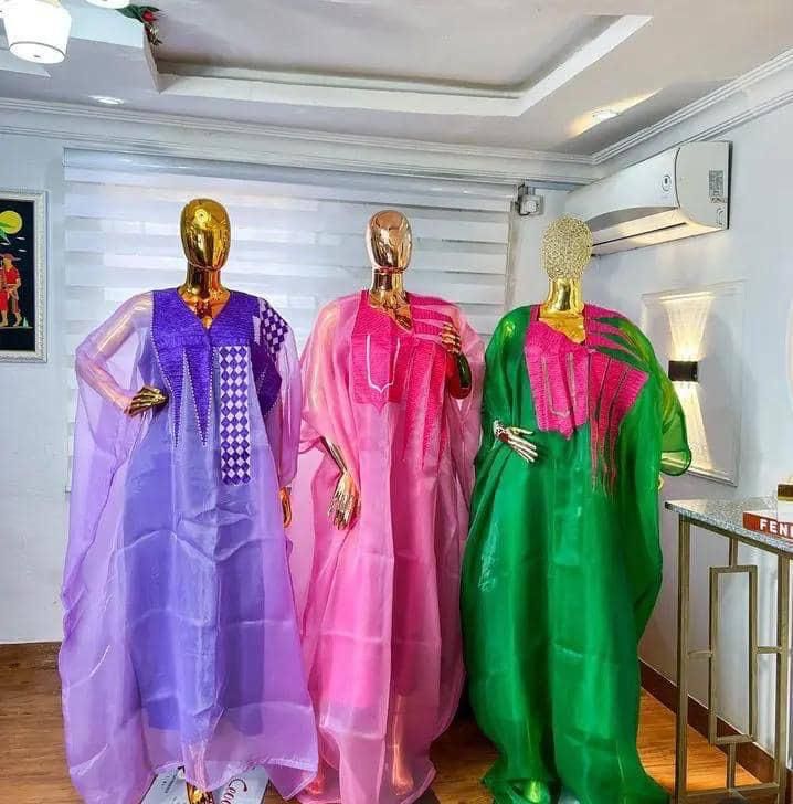 Adunni Organza with Aso Oke