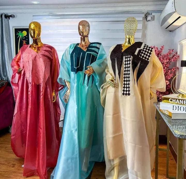 Asabi Organza with Aso Oke