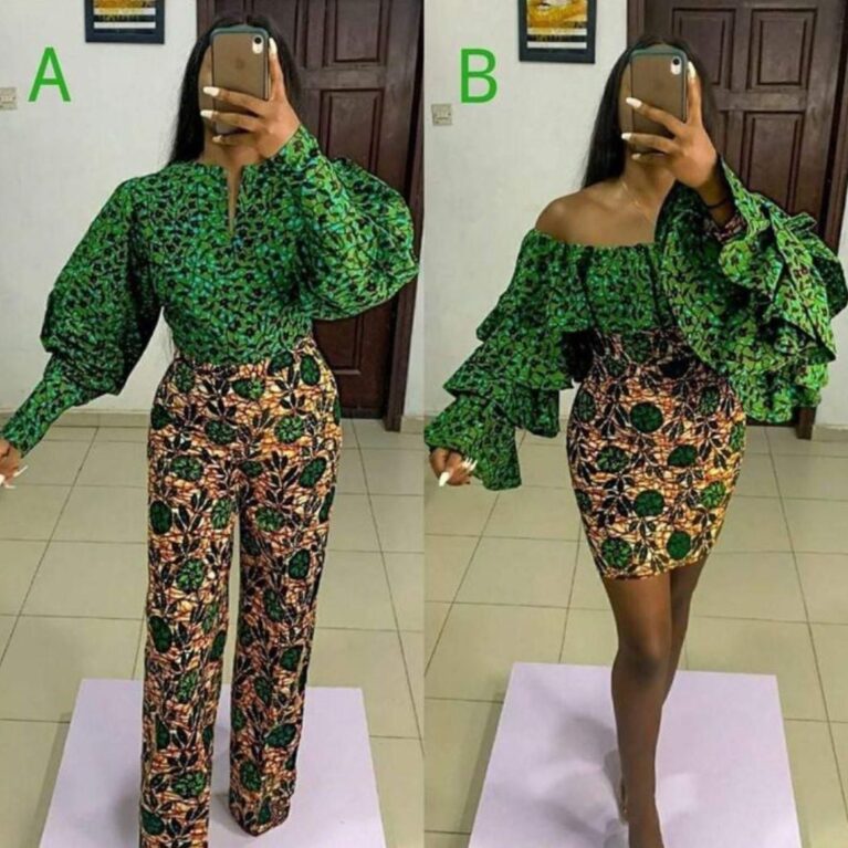 African Print Two Pieces